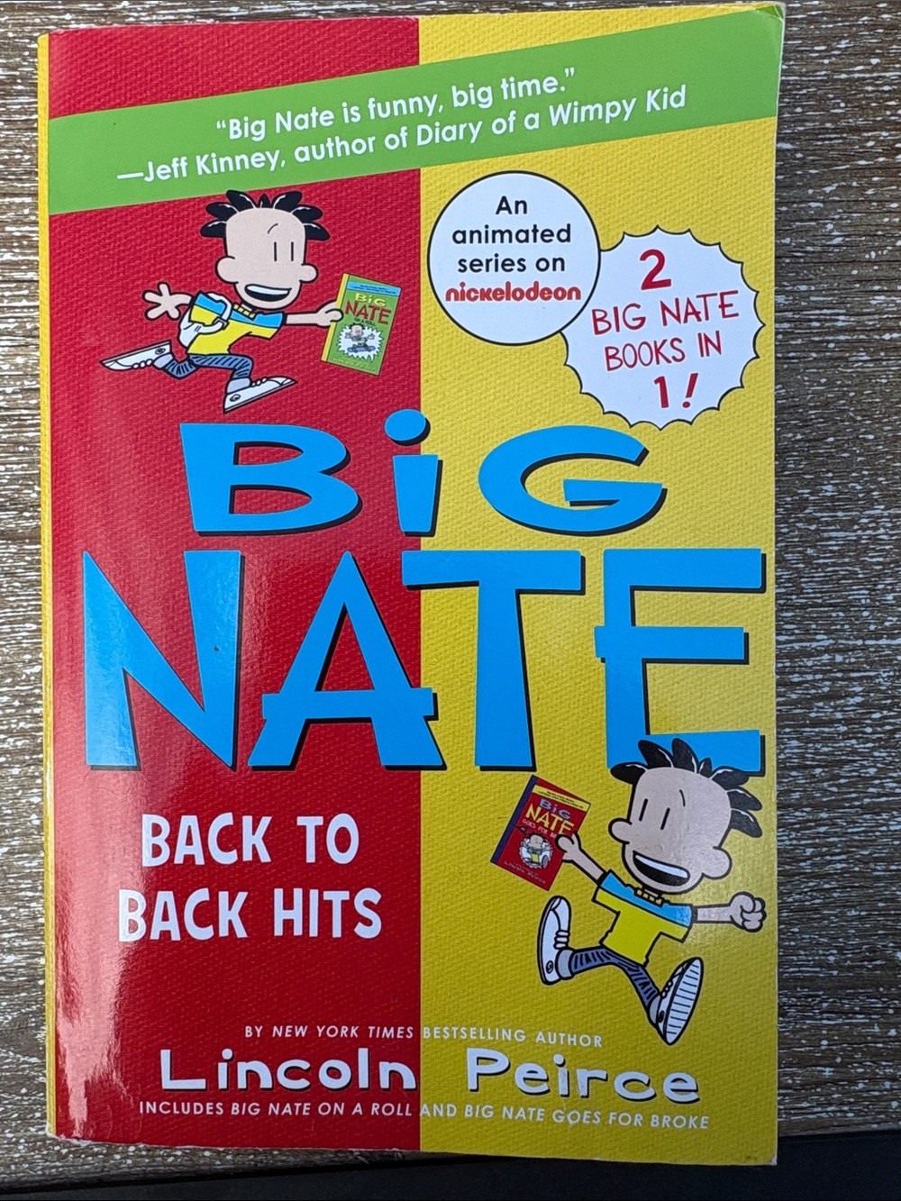 Big Nate Back to Back Hits by - Yellow & Red Kids Book
